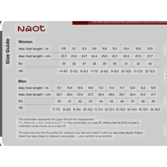 Naot Women's Suede Mary Jane Size 41 US (10-10 1/2) - Picture 15 of 15